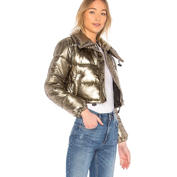 Lovers + Friends Jackets & Blazers - Lovers + Friends Sugar Cropped Puffer